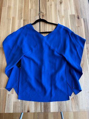 Roland Mouret Royal Blue Top UK 14 US 10 NWOT